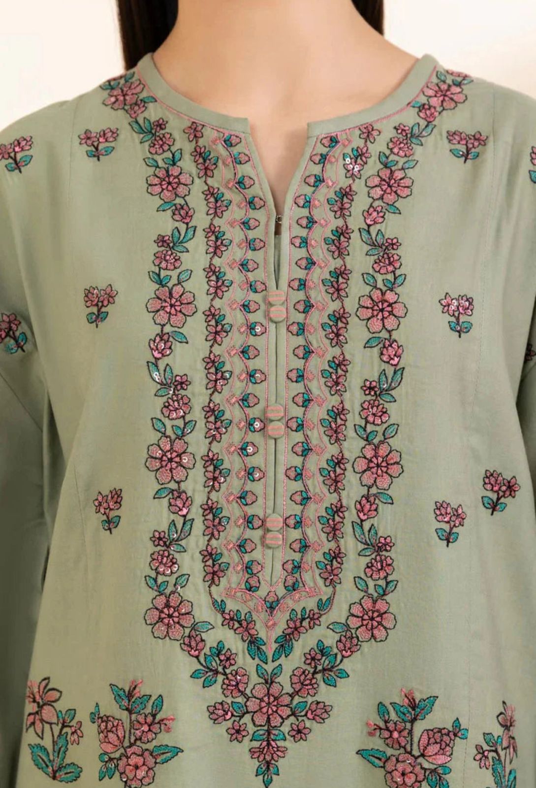 3PC LAWN EMBROIDERED