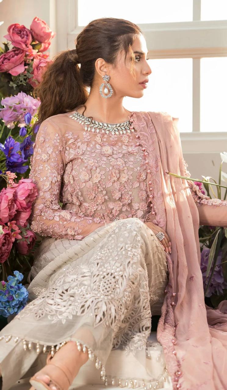 Luxury 3pc Fancy Emb Suit