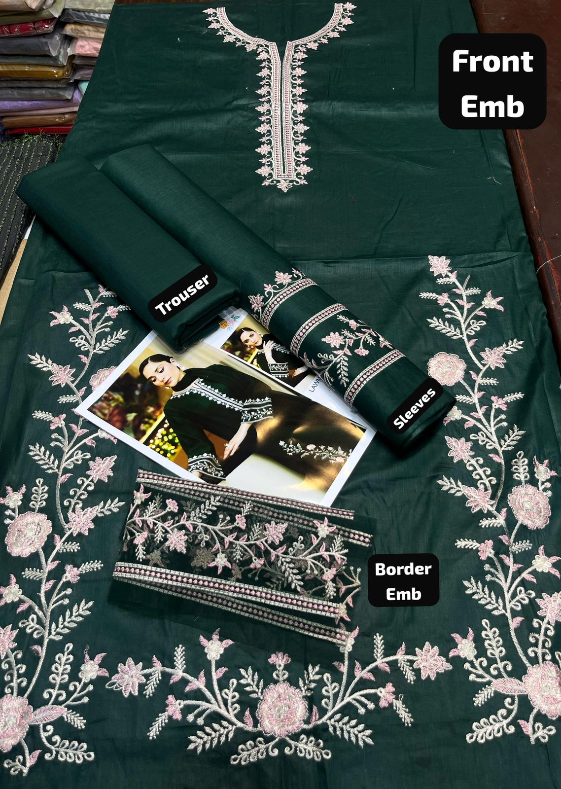 2pc Premium Emb Suit