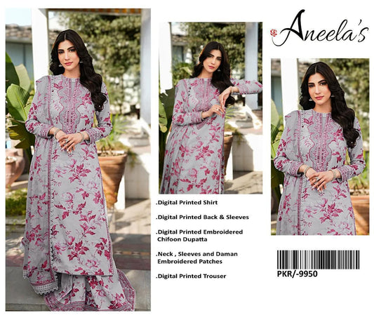 Aneela’s in Grayish Mahroon