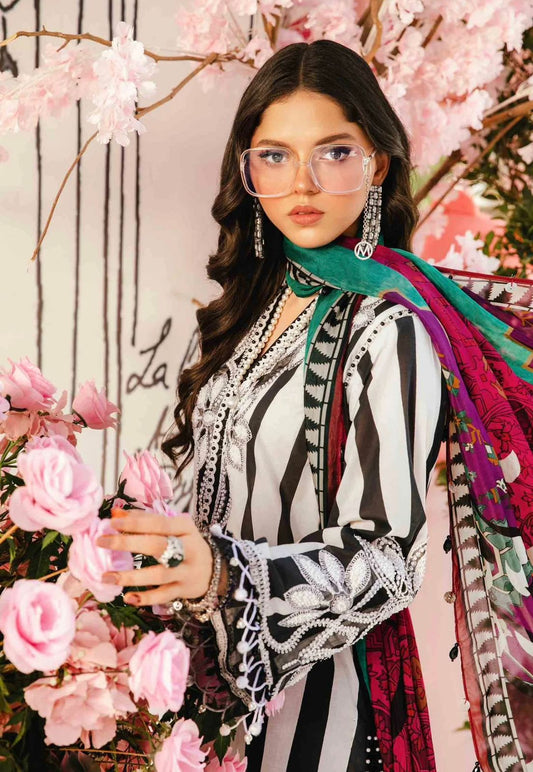 3pc Digital Print Emb Suit