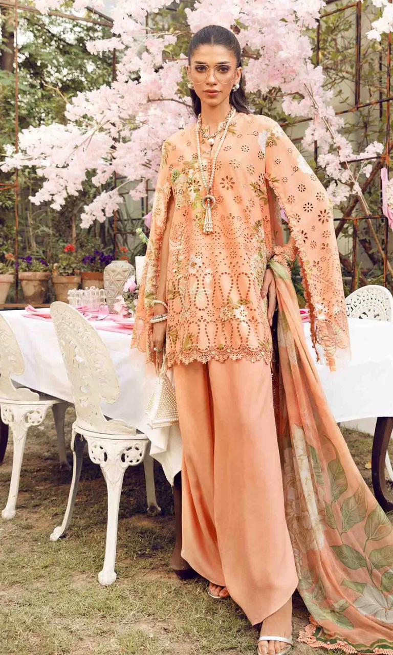 3pc Print Embroidery Suit