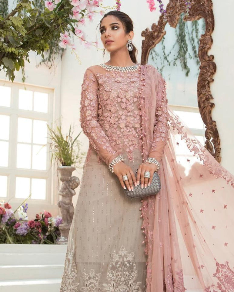 Luxury 3pc Fancy Emb Suit