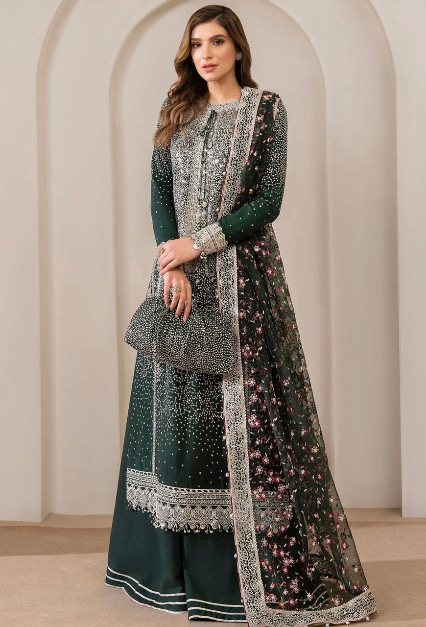 Luxury 3pc Fancy Emb Suit