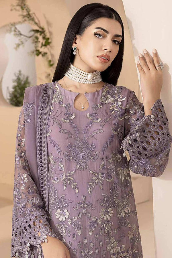 Luxury 3pc Fancy Emb Suit