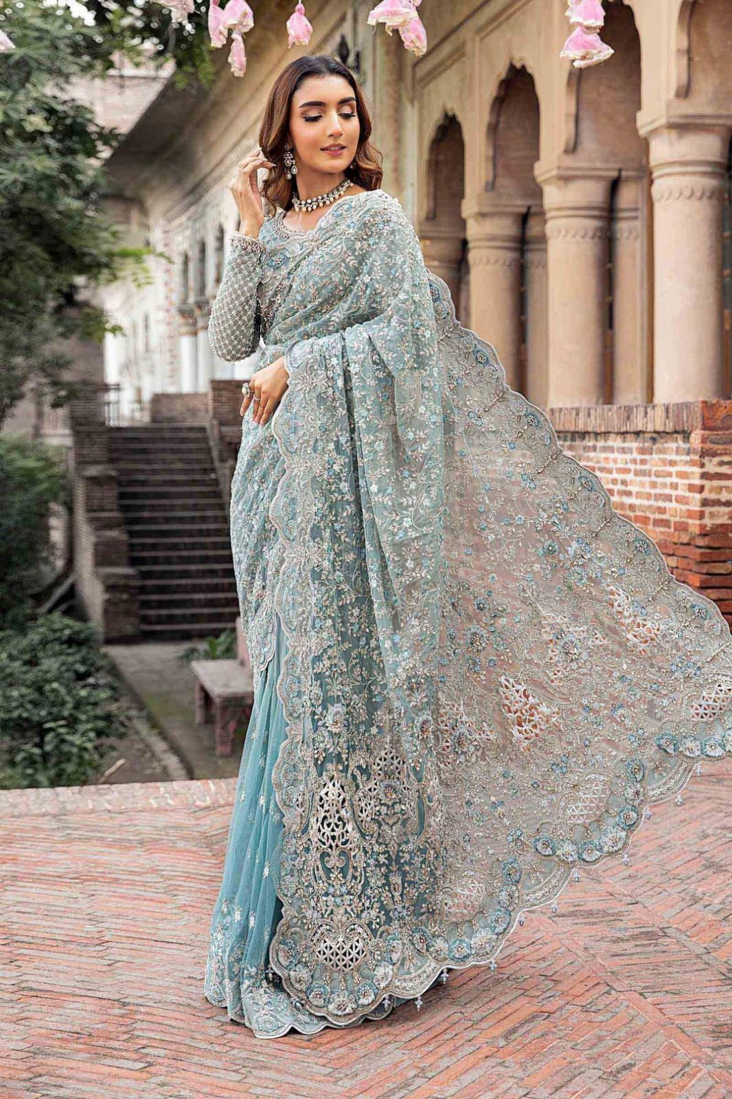 Luxury Heavy Embroidery Saree