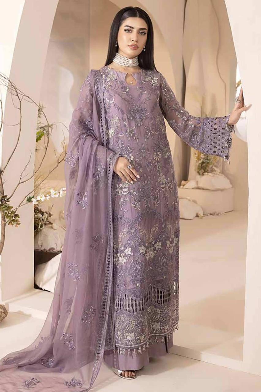 Luxury 3Pc Embroidery Suit