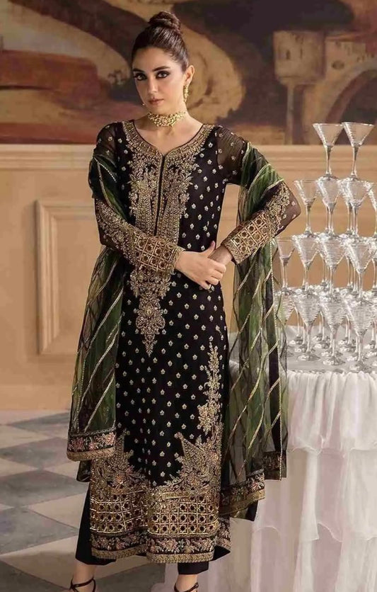 Luxury 3Pc Embroidery Suit