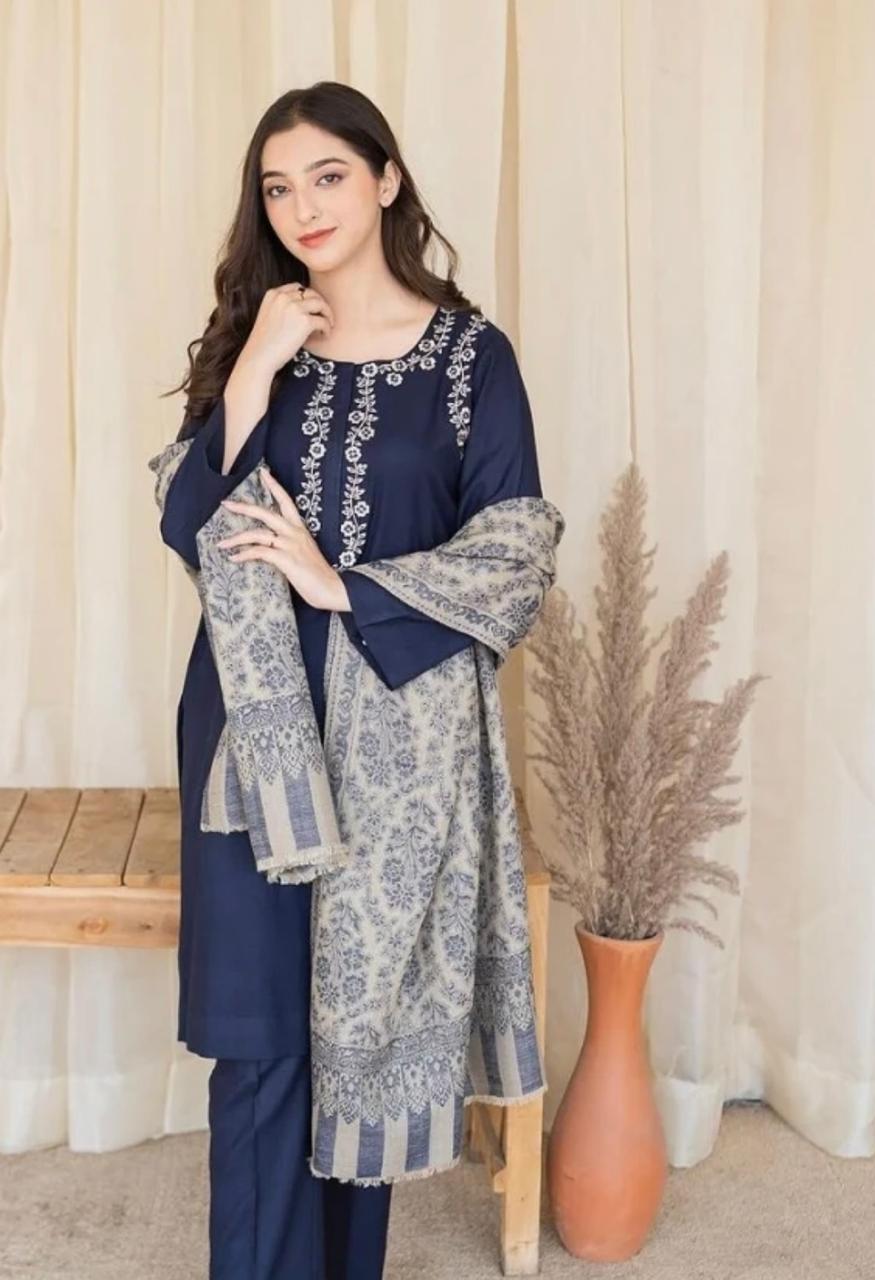 3Pc Embroidery Suit