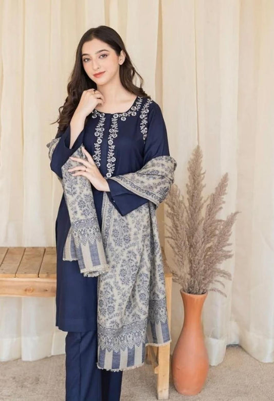 3Pc Embroidery Suit