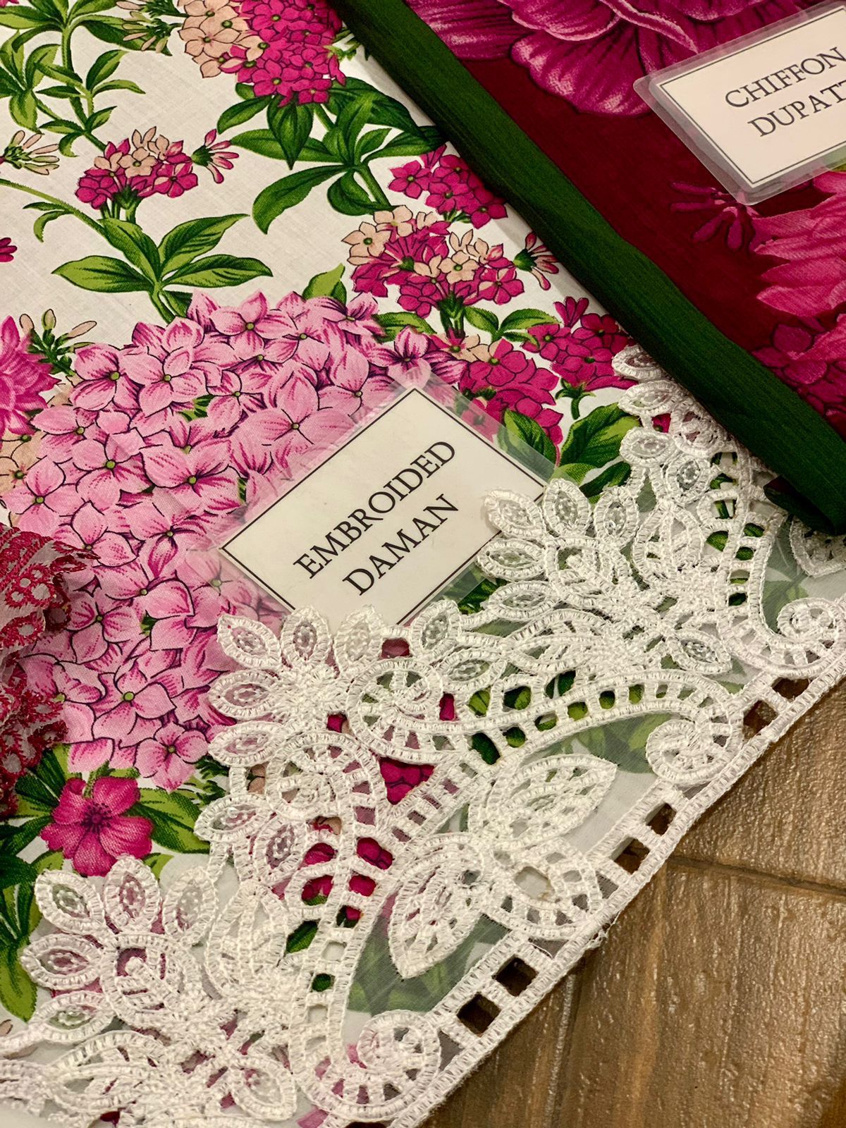 3pc Digital Print Emb Suit