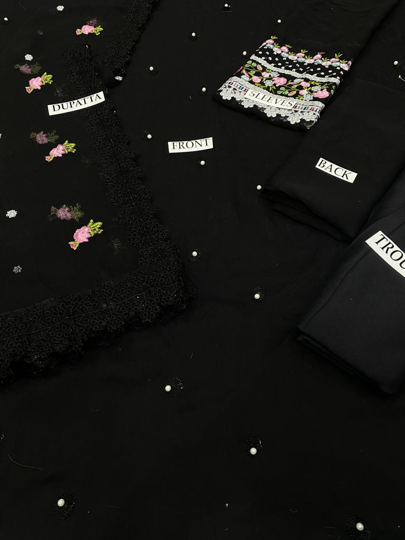 3pc Luxury Emb Suit