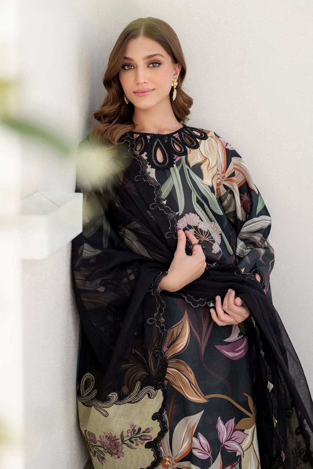 3pc Digital Print Emb Suit