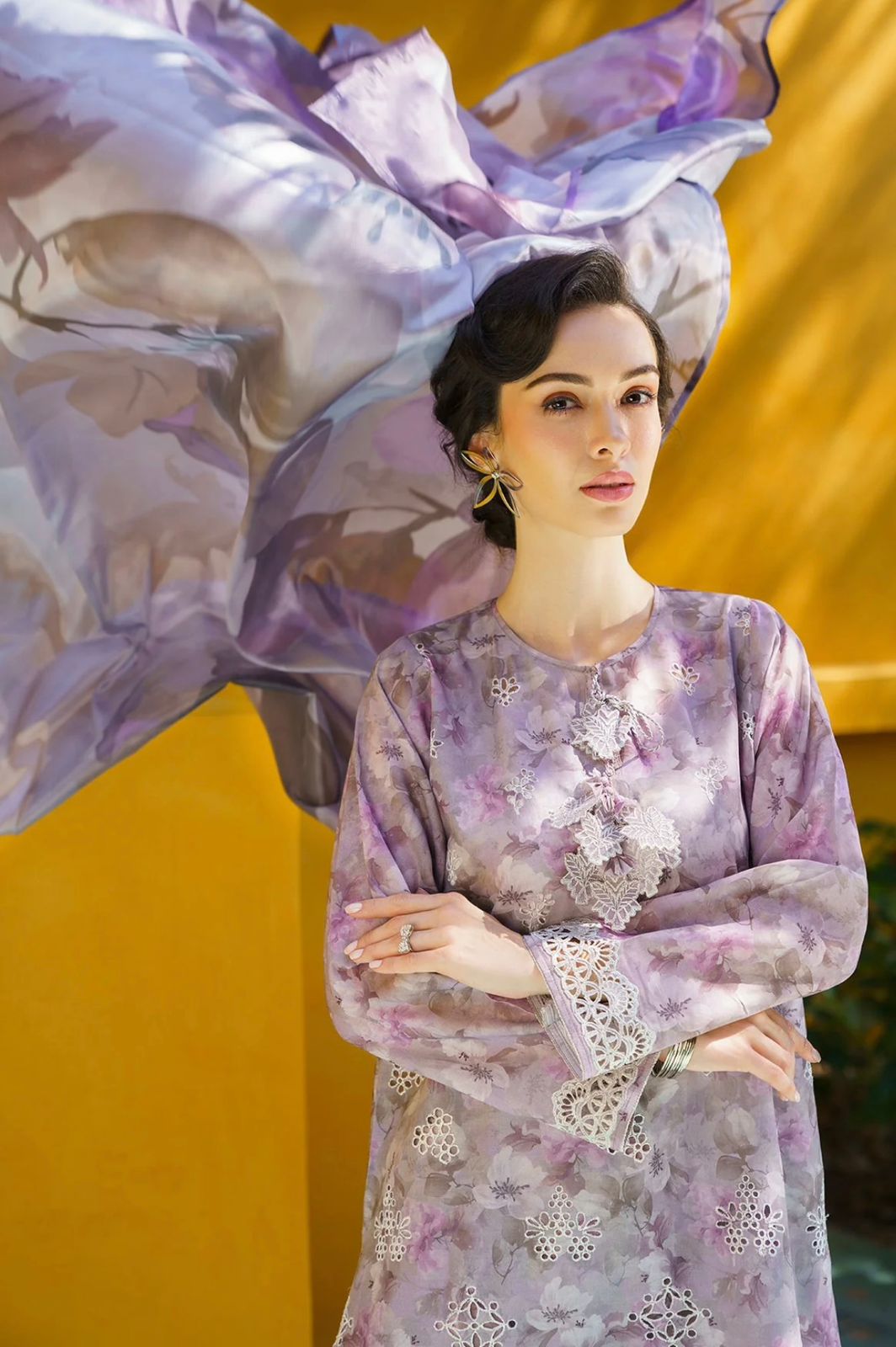 3pc Digital Print Emb Suit