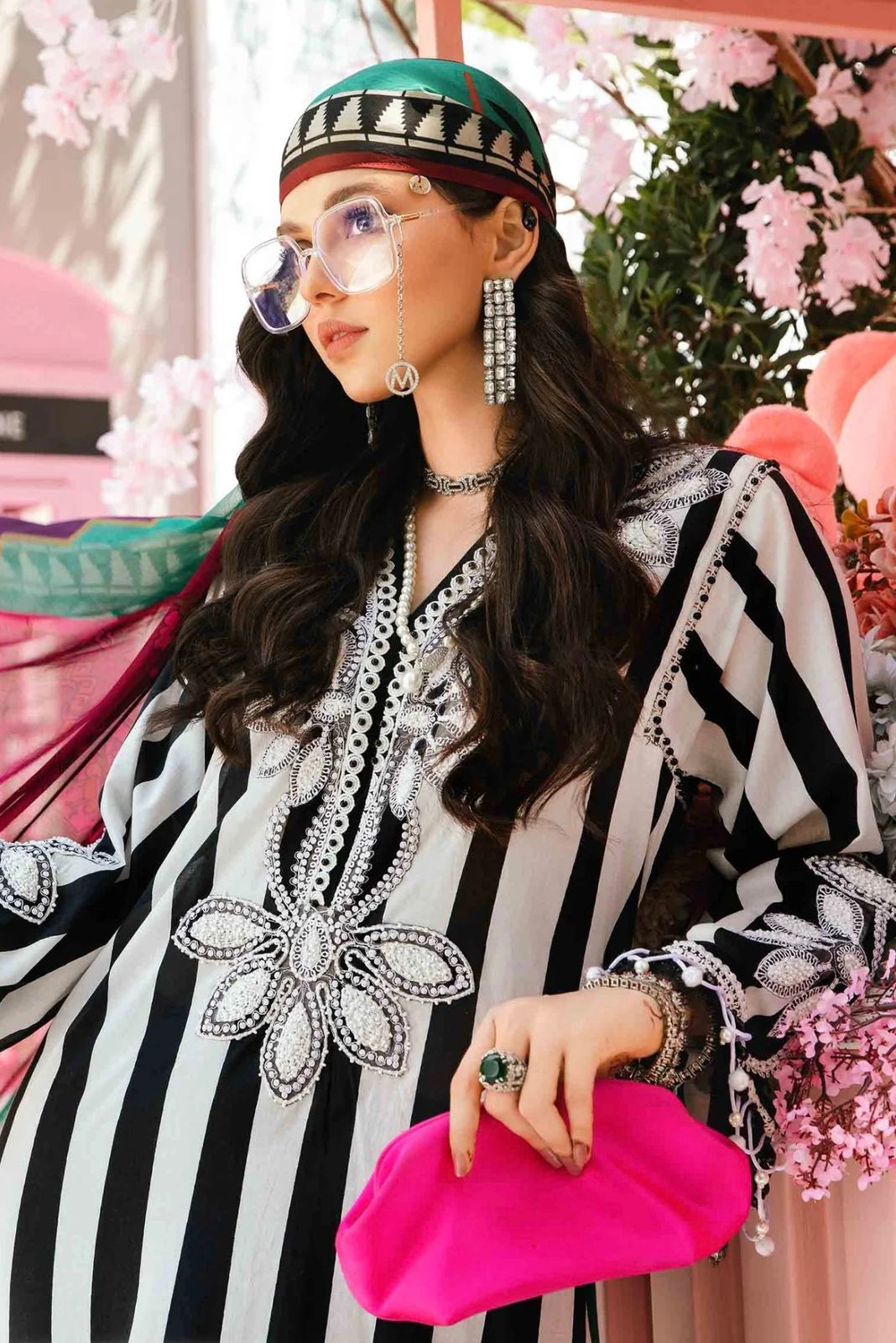 3pc Digital Print Emb Suit