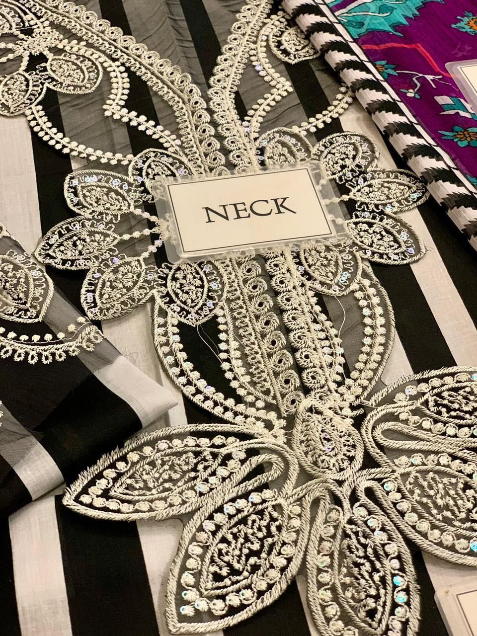 3pc Digital Print Emb Suit