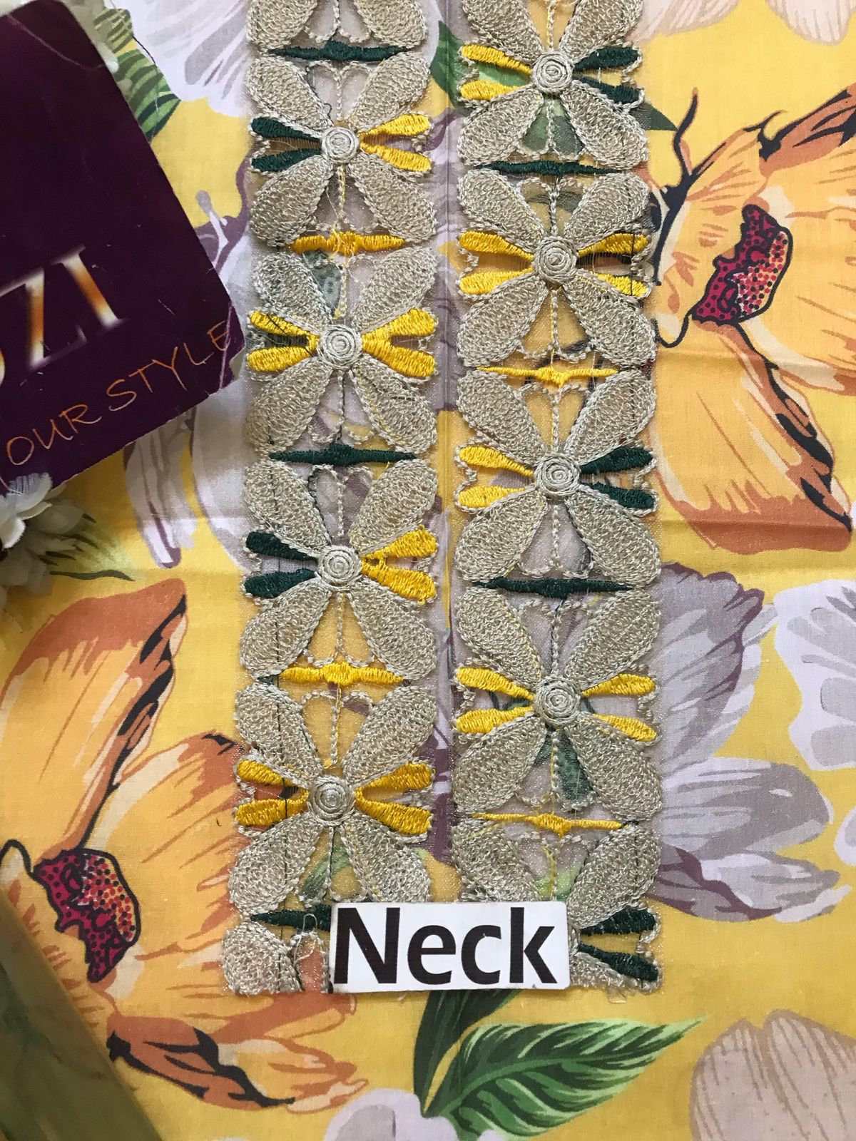 3pc Digital Print Emb Suit