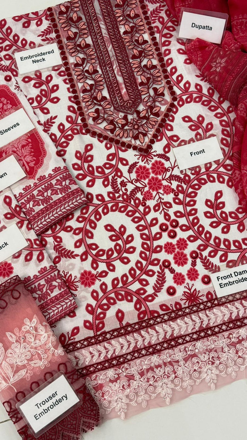 3pc Print Emb Suit