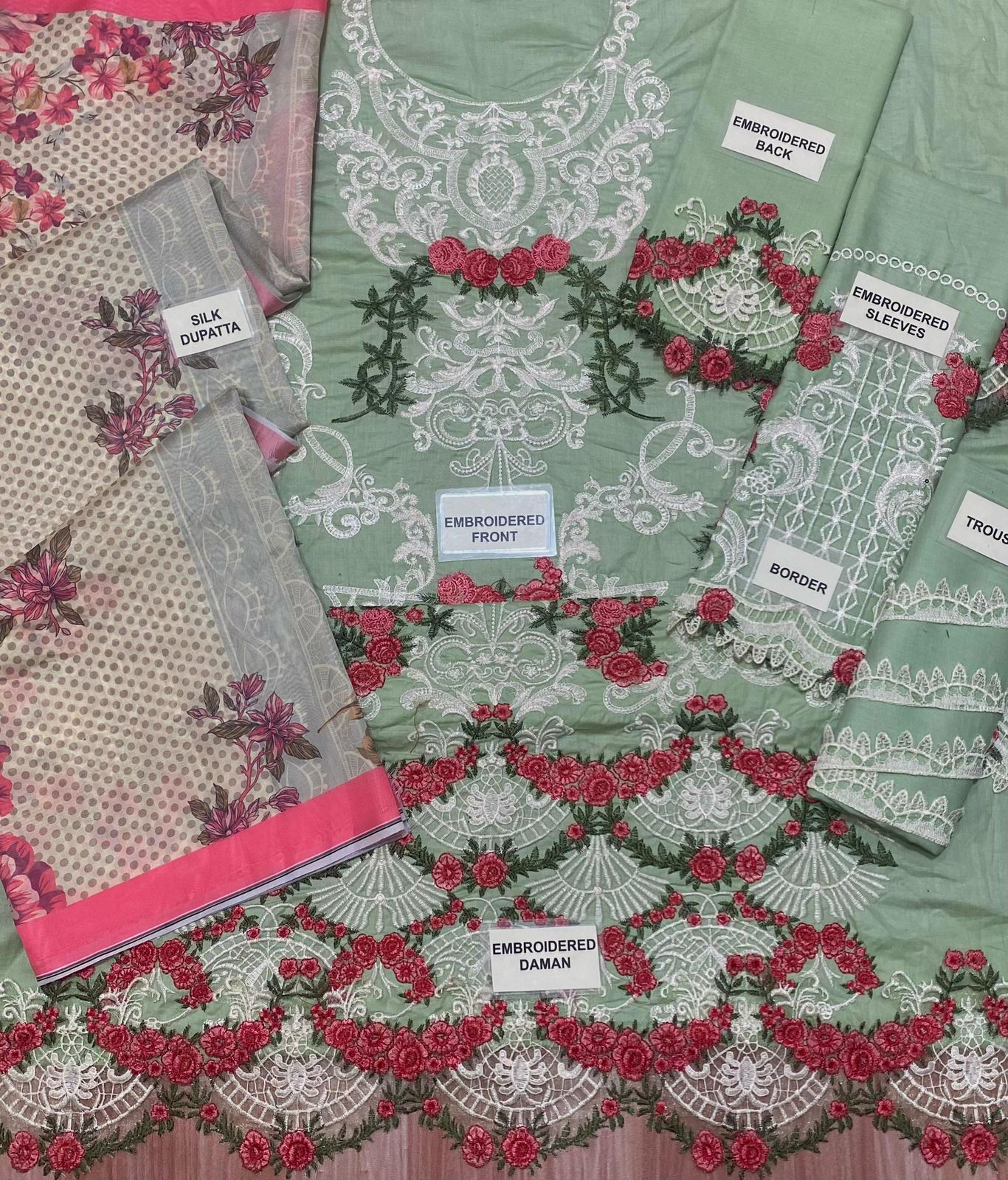 Luxury 3pc Embroidery Suit