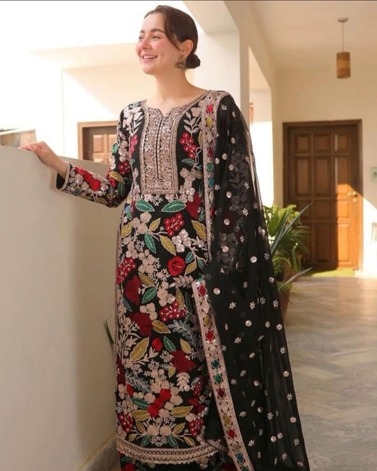 Luxury 3pc Embroidery Suit