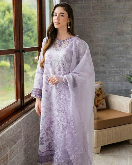 3pc Digital Print Embroidery Suit