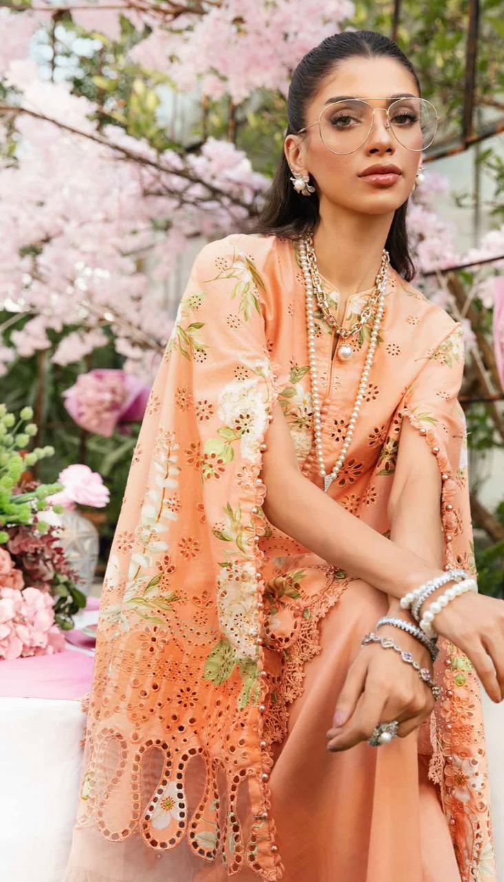 3pc Print Embroidery Suit