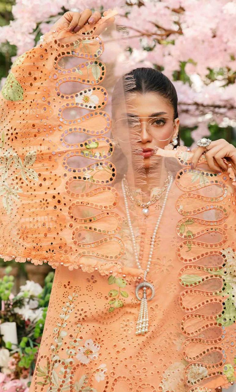 3pc Print Embroidery Suit