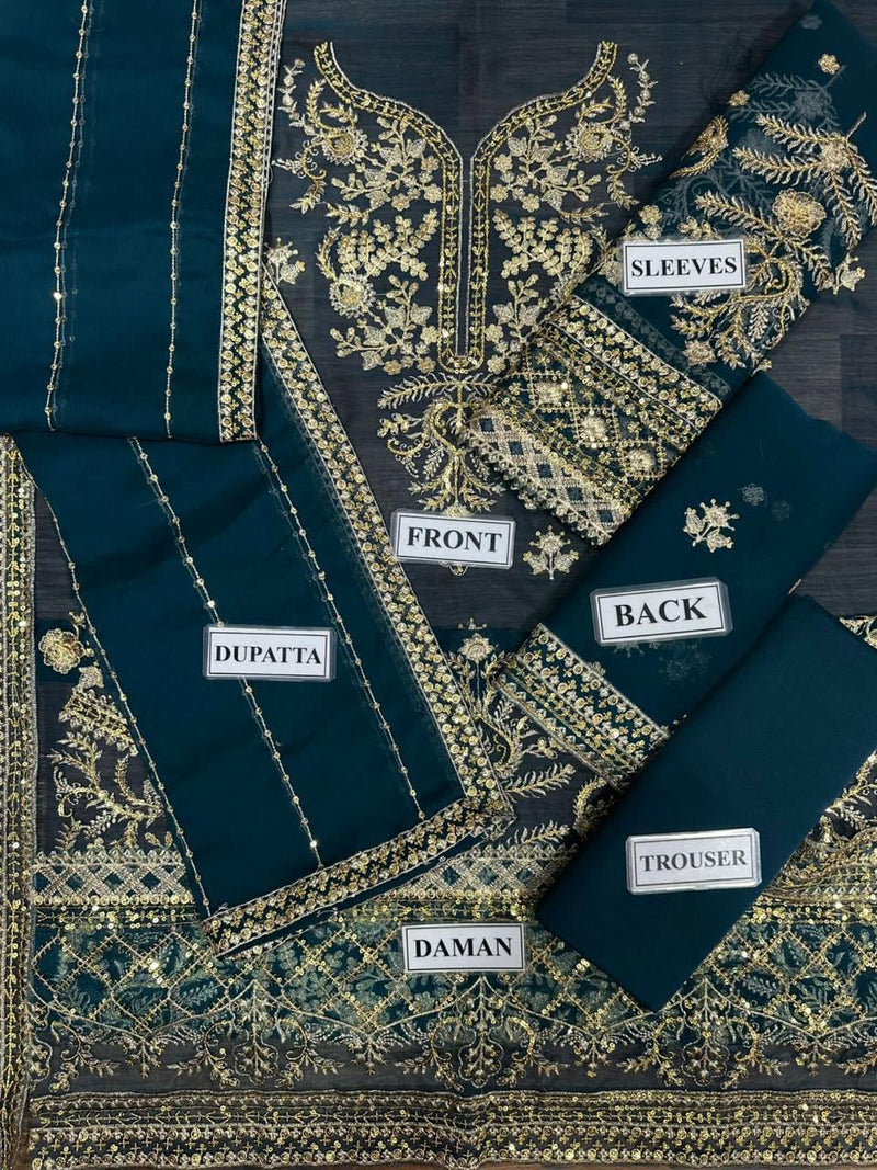 Luxury 3pc Emb Suit
