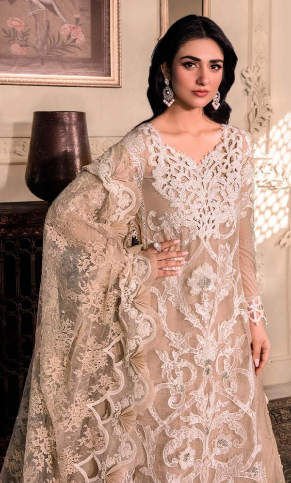 Luxury 3pc Emb Frock/Suit