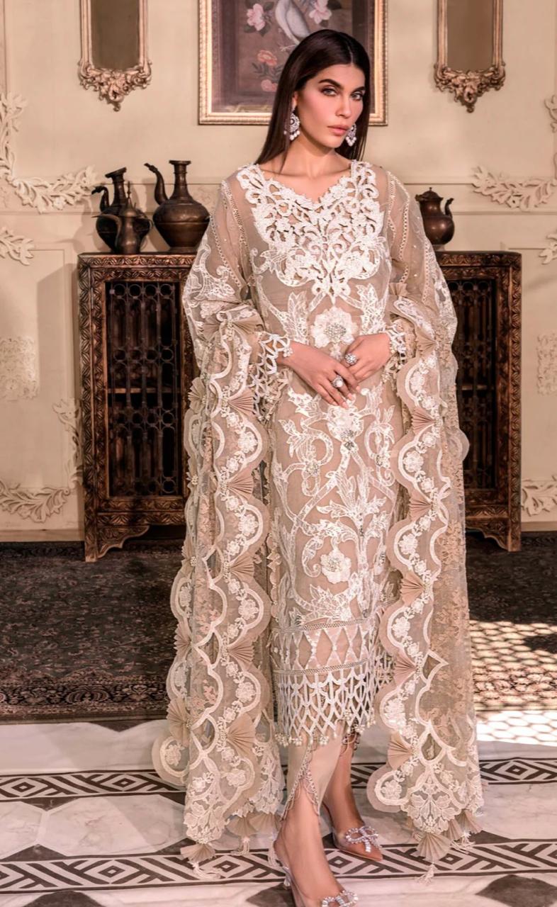 Luxury 3pc Emb Frock/Suit