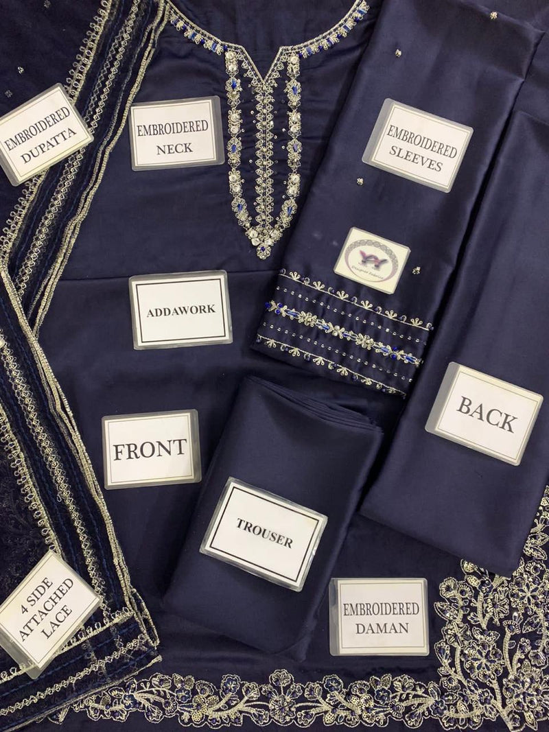 Luxury 3pc Emb Suit