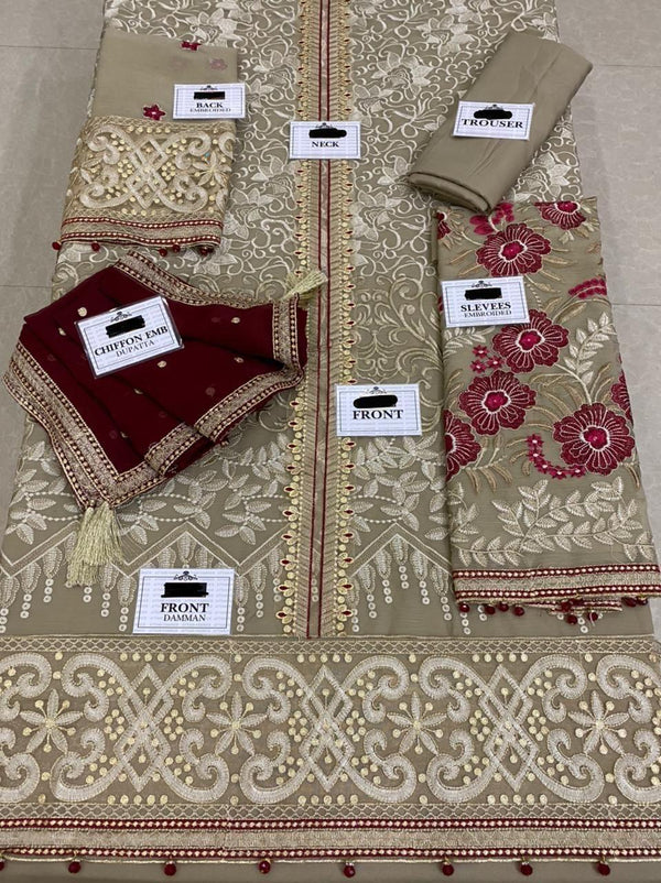 Luxury 3pc Emb Suit