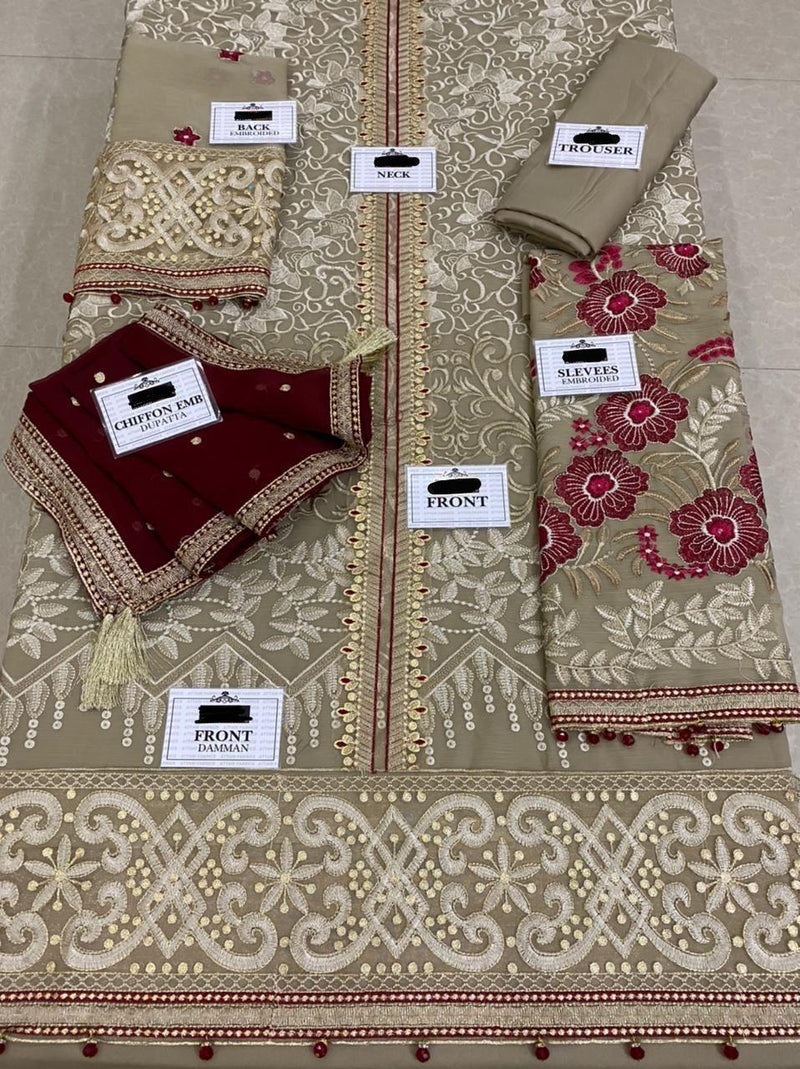 Luxury 3pc Emb Suit