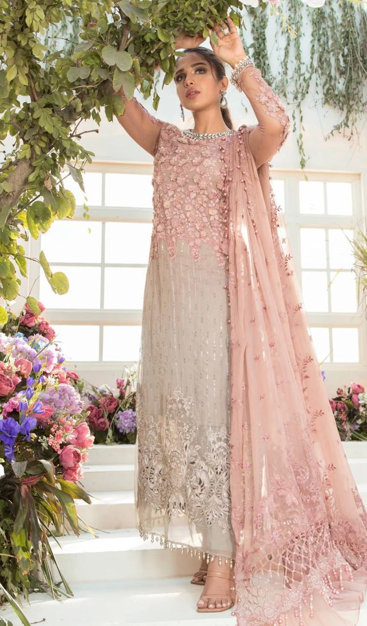 Luxury 3pc Fancy Emb Suit