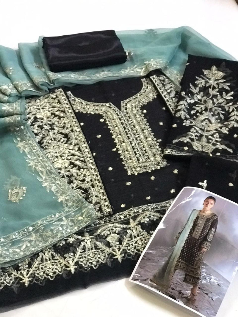 Luxury 3pc Emb Suit