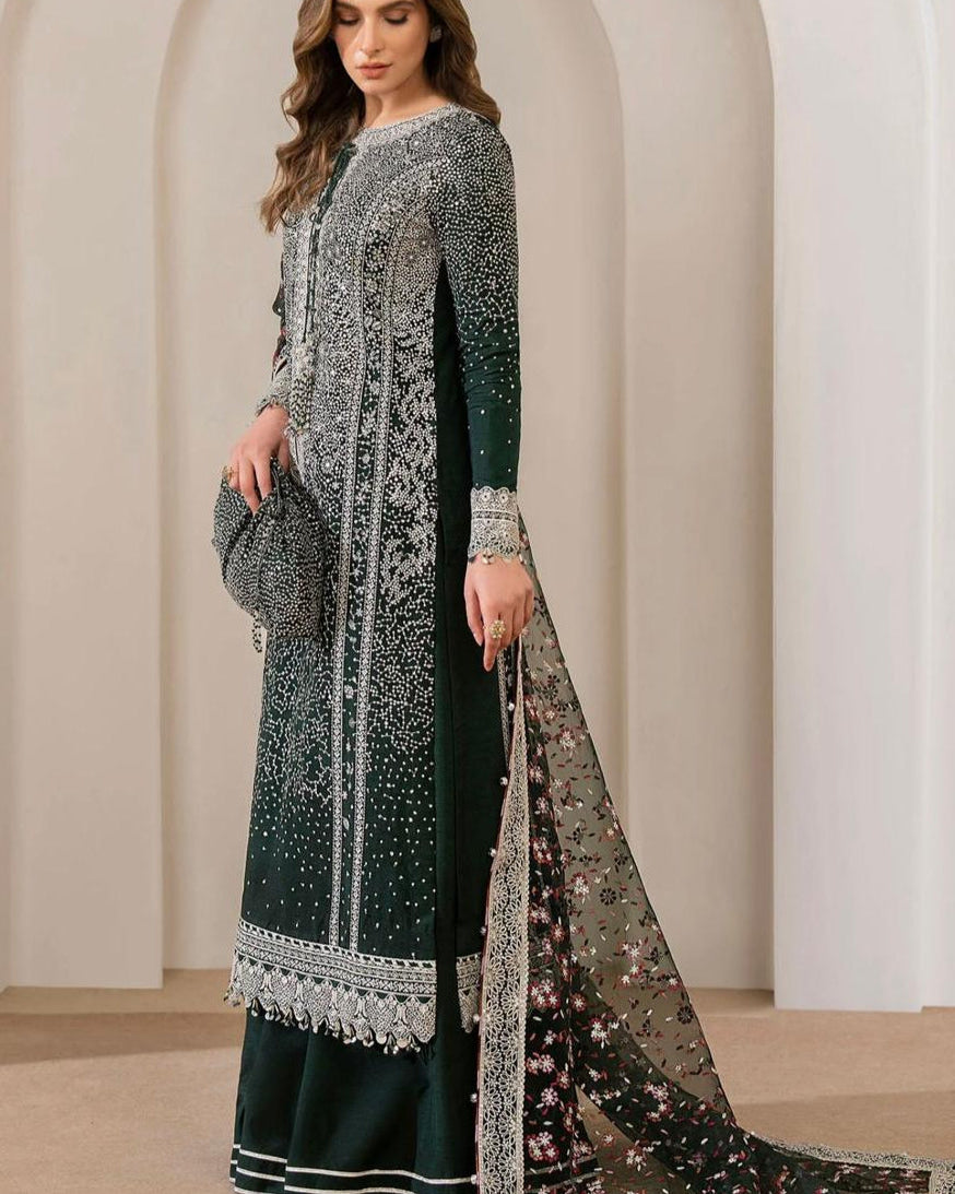 Luxury 3pc Fancy Emb Suit