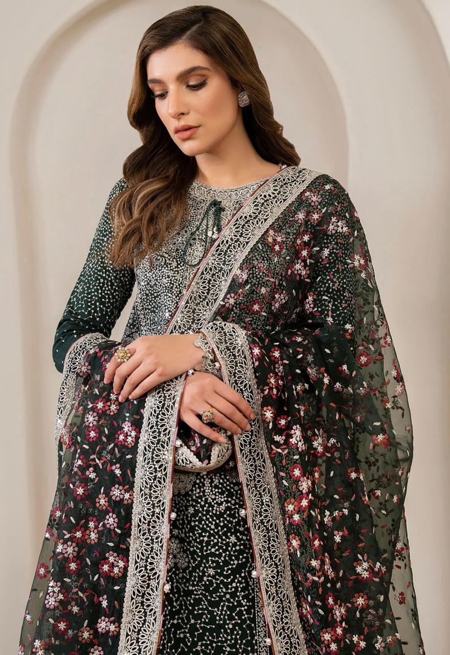 Luxury 3pc Fancy Emb Suit