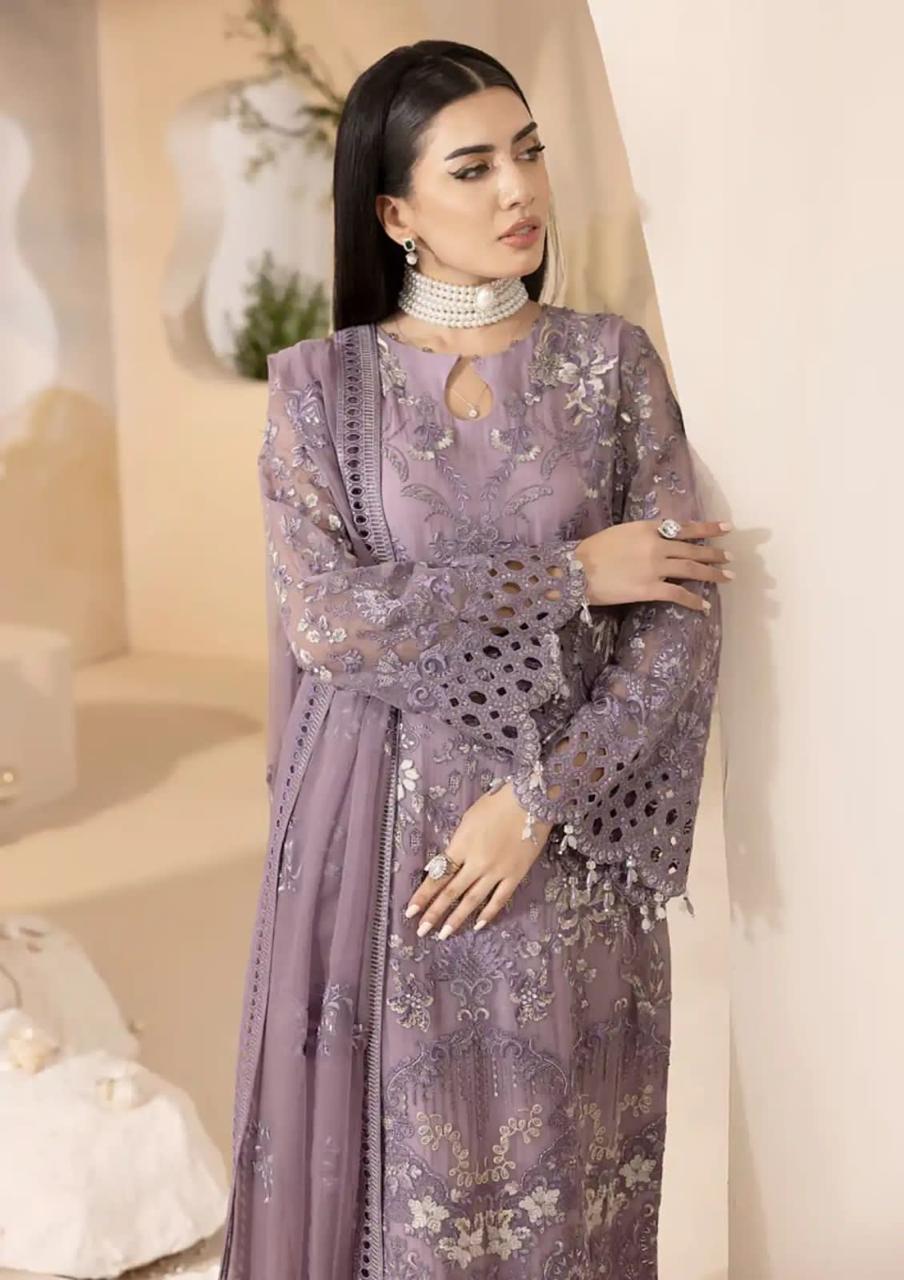 Luxury 3Pc Embroidery Suit