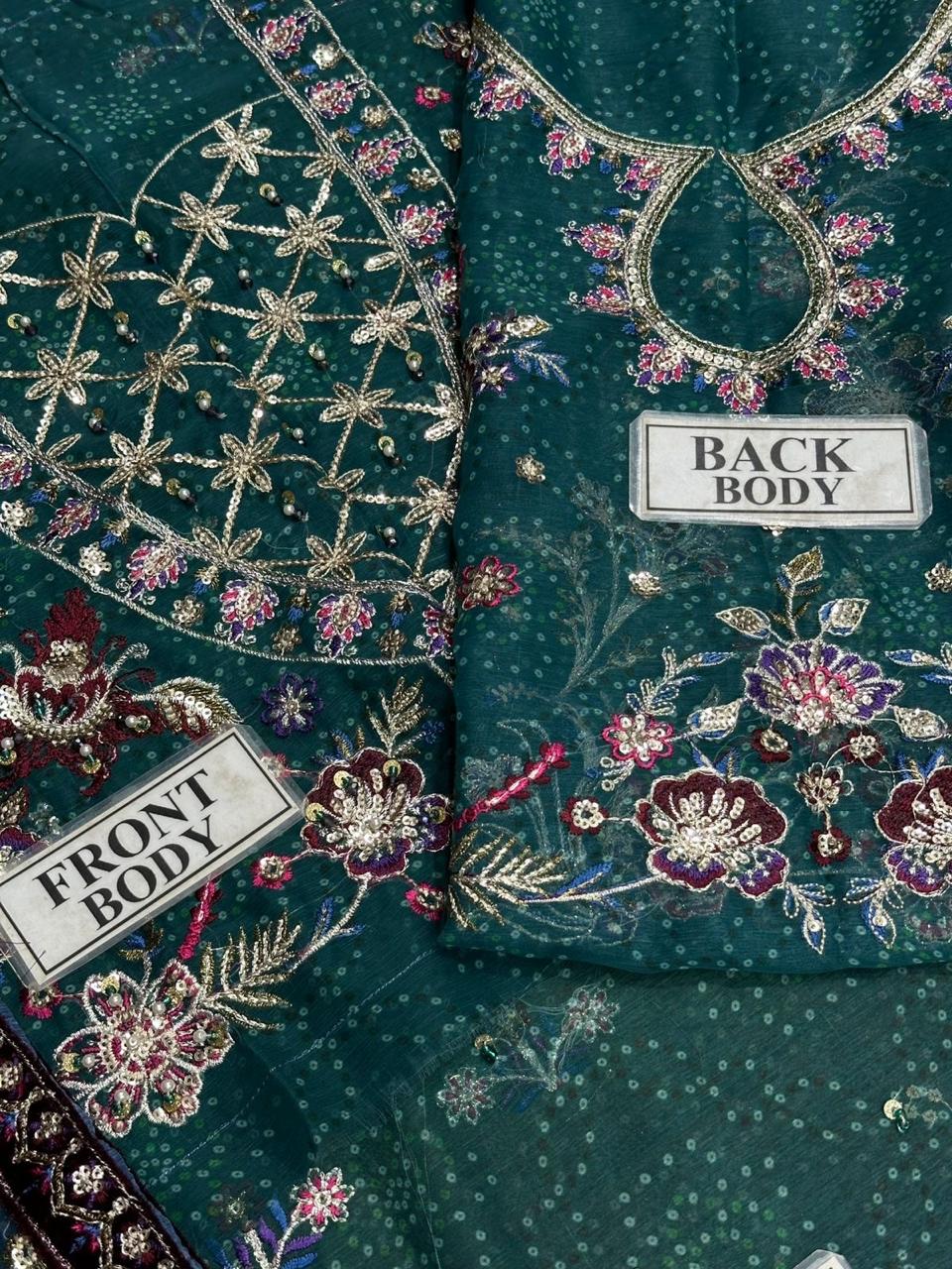 Luxury 3Pc Embroidery Suit