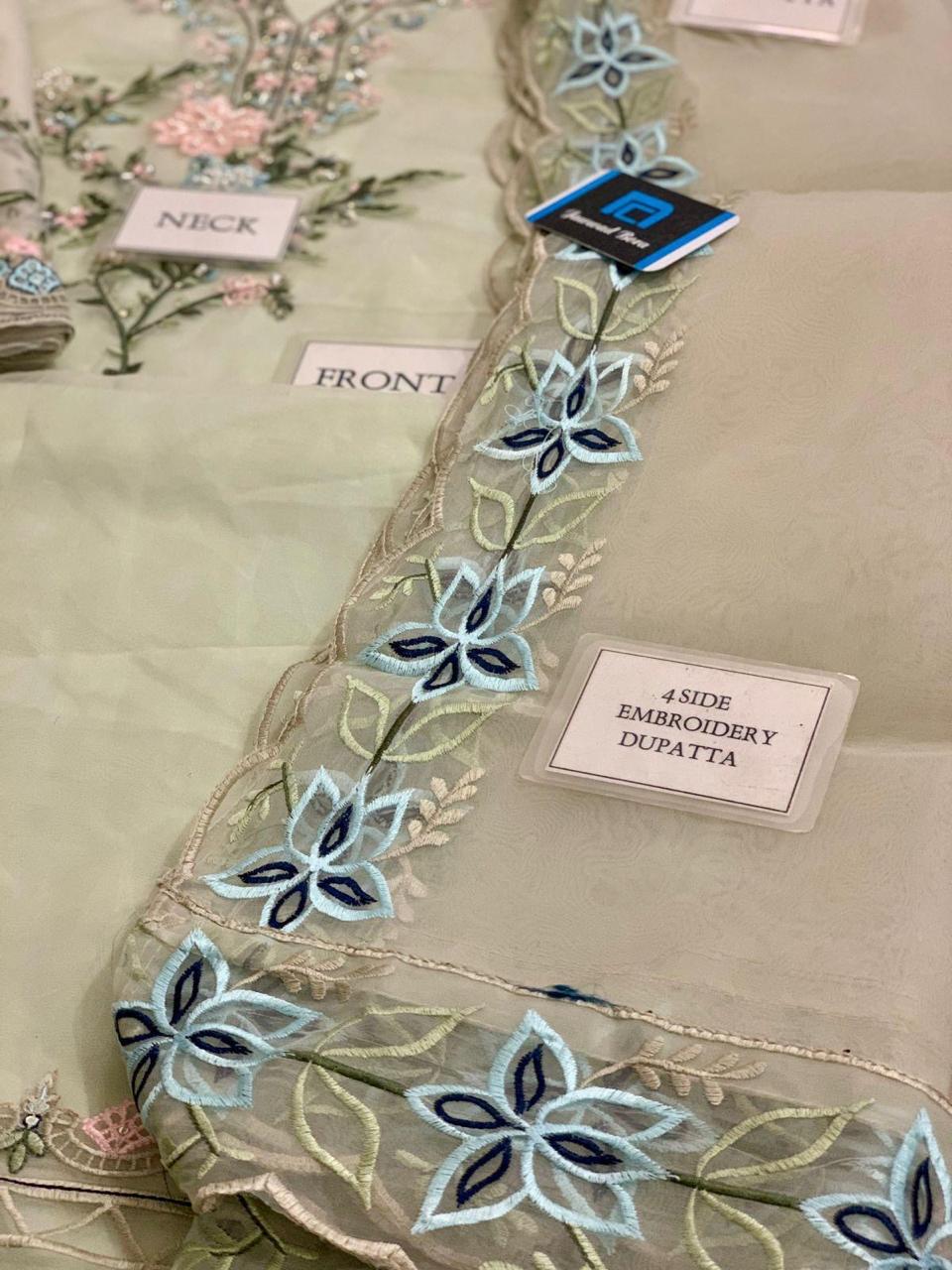 Luxury 3Pc Embroidery Suit