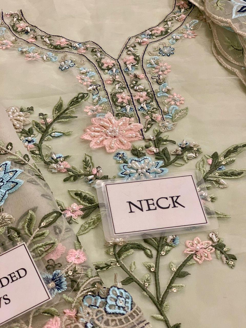 Luxury 3Pc Embroidery Suit