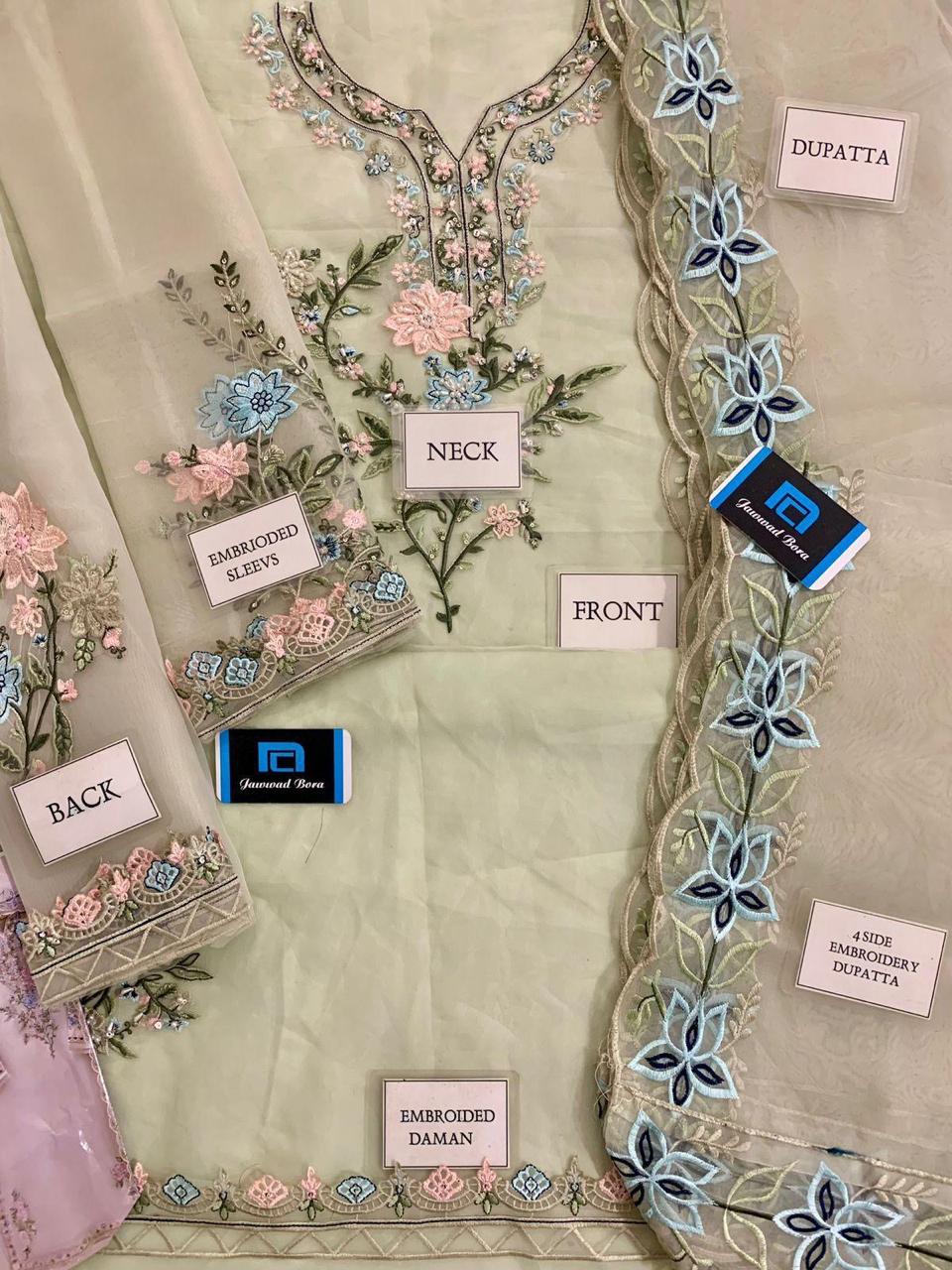 Luxury 3Pc Embroidery Suit