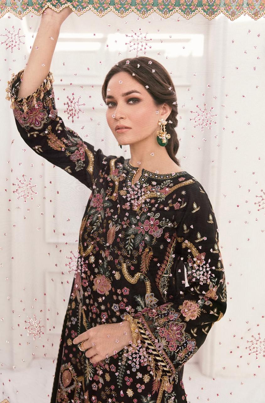 Luxury 3Pc Embroidery Suit