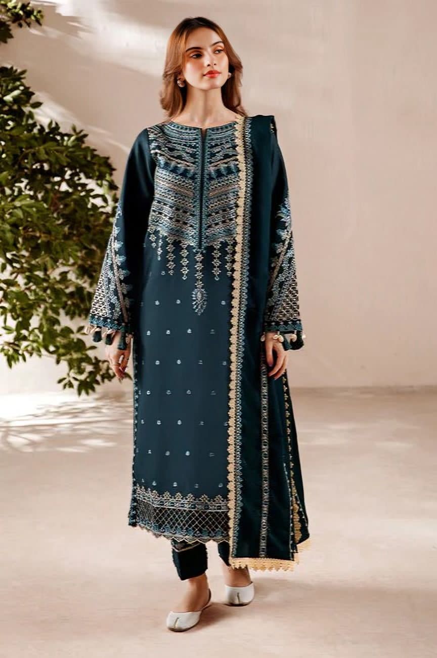 3Pc Embroidery Suit